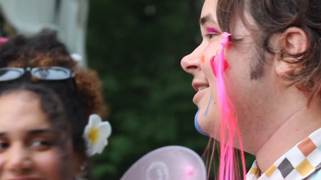Campers playing goofy games at Rainbow Camp
