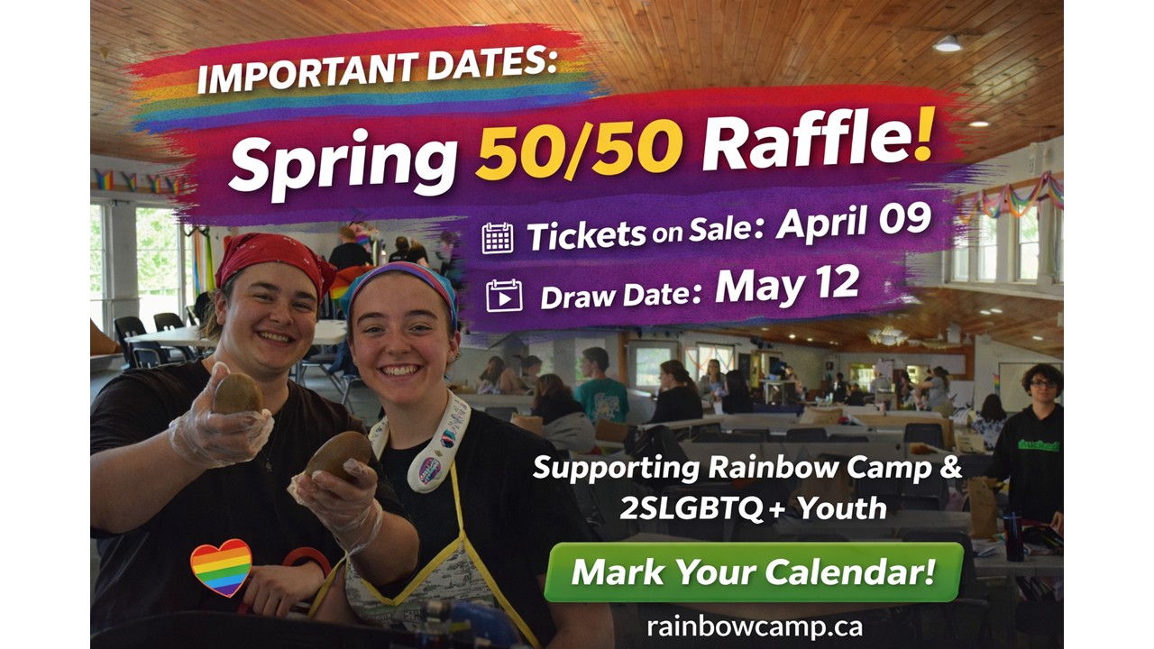 Spring 50/50 Raffle promotional graphic